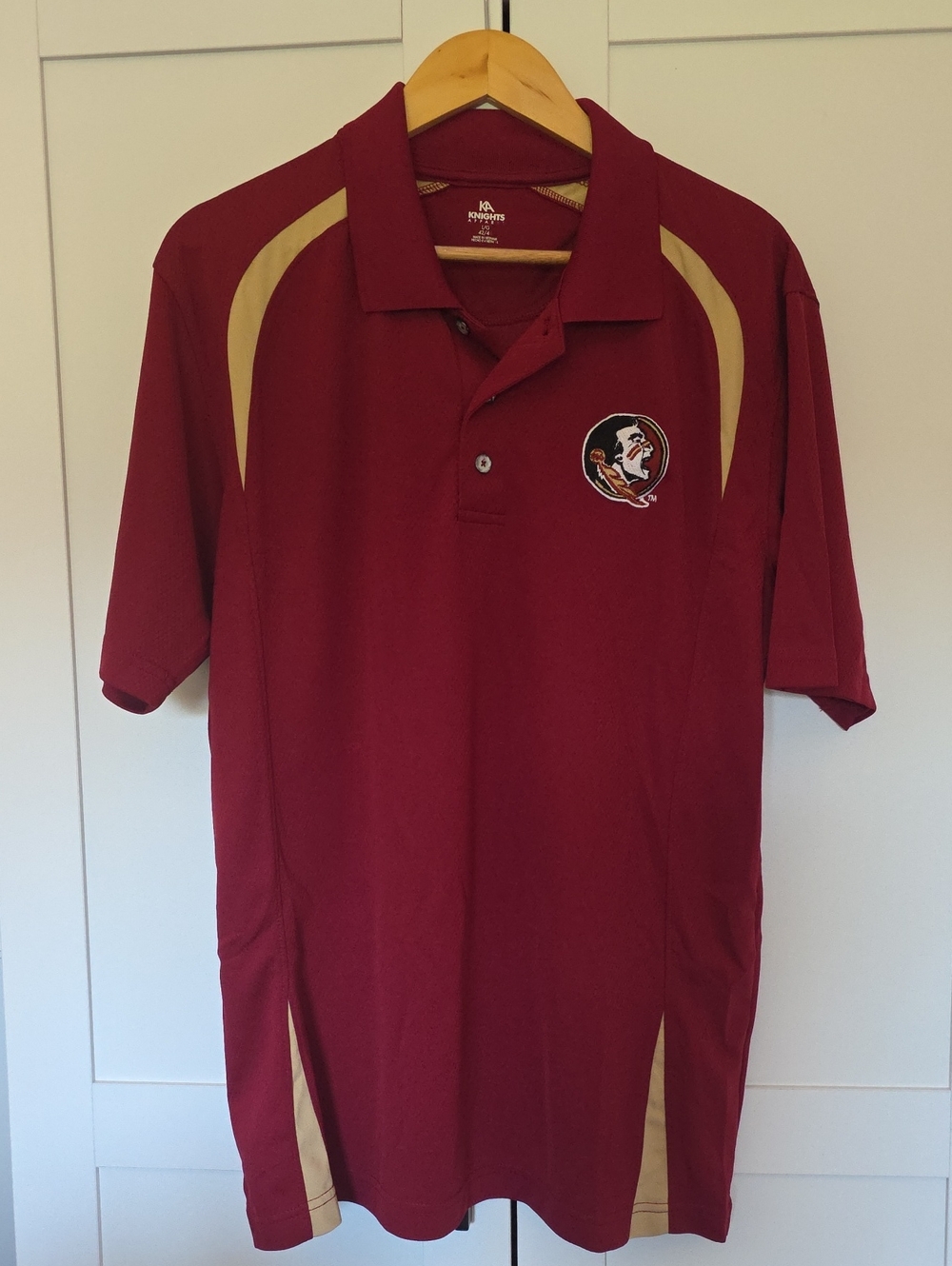 FSU Men's Knights Apparel Polo Shirt Large